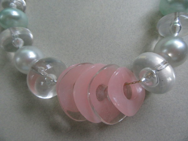 1980's Lucite Necklace BardozziNever Worn  Vintage Jewelry