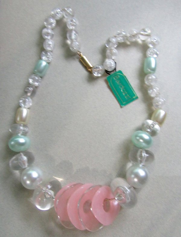 1980's Lucite Necklace Bardozzi Never Worn  Vintage Jewelry