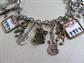 Retro Beatles Charm Bracelet HELP! Movie Memorabilia Costume Jewelry