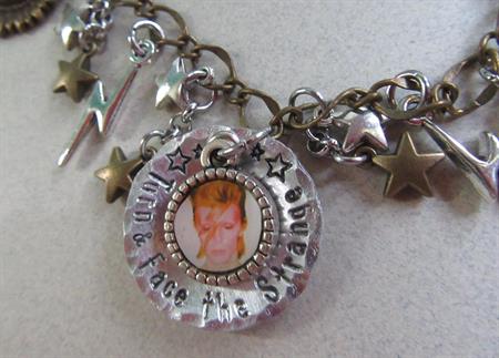 Retro David Bowie Charm Bracelet Ziggy Stardust
