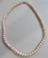 Pale Pink Genuine Freshwater Pearl Necklace 16 1/2