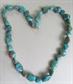 Genuine Turquoise Nugget Necklace 20