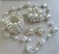 Faux Pearl Costume Jewelry Lot Japan Necklace Memory Wire Bracelet Pin Clip Earrings 