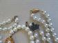 Vintage Faux Pearl Jewelry Lot Memory Wire Bracelet Necklaces 1950's Accessories