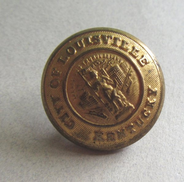 Vintage Louisville Kentucky Brass Button Collectibles Police? Fire Dept?