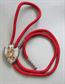 Vintage Red Bolo Tie Square Dancers County Western Cowboy Cowgirl Boot Scootin' Line Dancing 