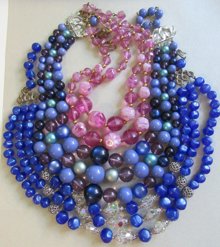 1950's Lucite Necklace Lot Vintage Jewelry 