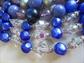 1950's Multi Strand Necklaces Lucite Moon Glow Crystals  Vintage Costume Jewelry '50's Accessories