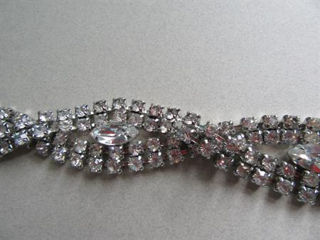 1950's Rhinestone Bracelet Smaller Wrist Vintage Jewelry 