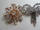 Vintage 1950's Rhinestone Pin Brooch Lot Marianne  Costume Jewelry