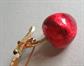 Articulated Heavy Enameled Red Cherry Pin Fruit Figural Costume Jewelry