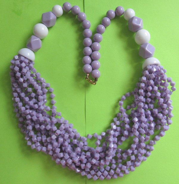 1980's Lucite Necklace Vintage Jewelry