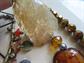 Costume Jewelry Lot Glass Necklaces Tiki Tribal