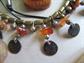 Costume Jewelry Lot Glass Necklaces Tiki Tribal