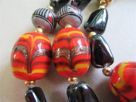 Vintage Venetian Glass Necklace Jewelry Making Supplies