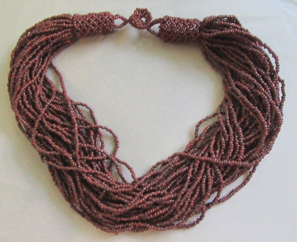Glass Seed Bead Festoon Necklace Fair Trade Made? 