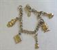 Vintage 1980's Disney Applause Child's Cinderella Charm Bracelet Lovely Costume Jewelry