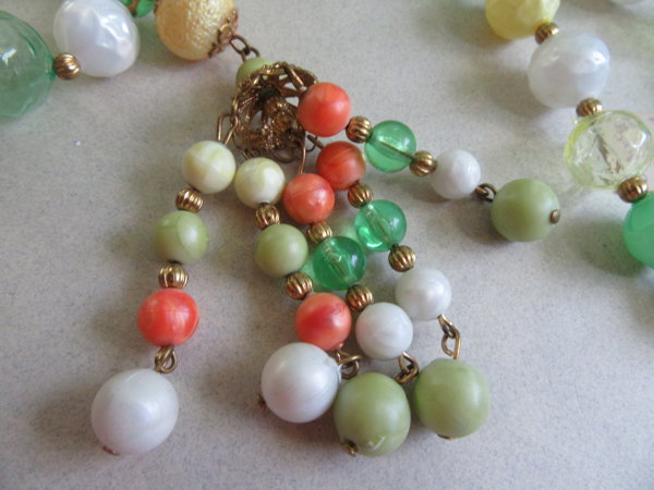 Vintage 1960's Bubble Necklace Coro Pegasus Tag As IS