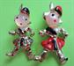 1950's Scottish Scatter Pin Couple in Kilts Figural Vintage Costume Jewelry