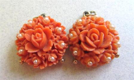 Vintage Floral Charms Destash Jewelry Making Parts