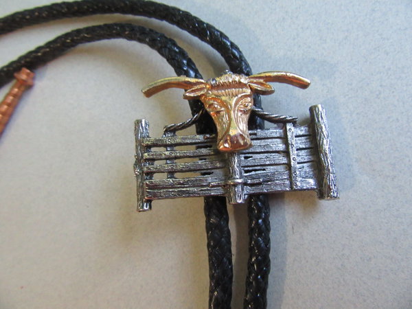 Vintage Longhorn Bolo Tie Country Western Cowboy Cowgirl