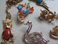 Vintage Bird Pin Lot Owl Necklace Cockatoo Rhinestone Swan Sarah Coventry Costume Jewelry Lot Birding Birder