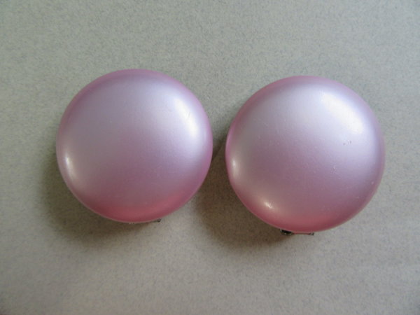 1950's Lilac Button Earrings Vintage Jewelry