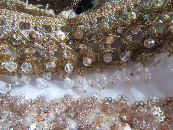 SALE! Vintage Beaded Sequin and Rhinestone Trim Lot