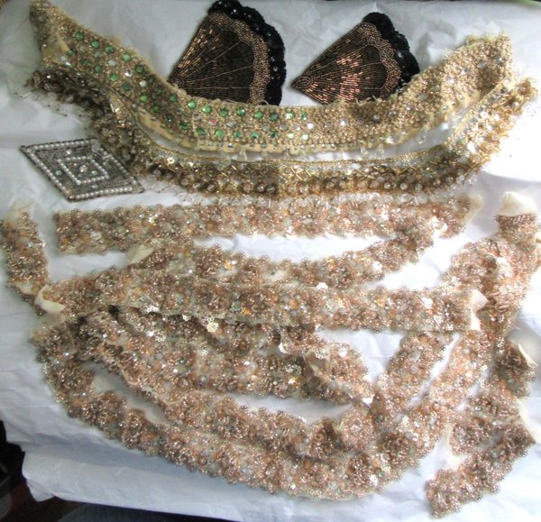 SALE! Vintage Beaded Sequin and Rhinestone Trim Lot