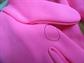 Vintage 1960's Hot Pink Nylon Short Gloves Costume Accessories Barbiecore