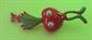 Anthropomorphic Radish Google Eyes Pin Googley Google Veggie Brooch Vintage Costume Jewelry