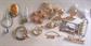 Vintage and Up Pin Lot Figural  French Horn Sailboat Spoon Bowling Geisha Girl Scatter Pins Covered Bridge Costume Jewelry