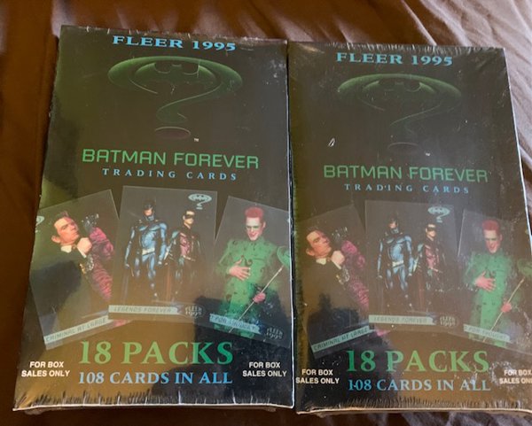 Batman Forever Fleer Trading Cards Sealed Movie Memorabilia