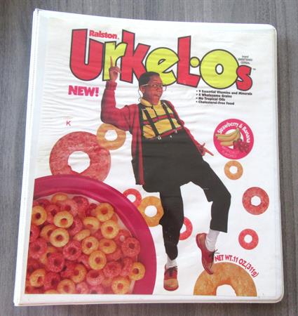 Urkel-O's Cereal Advertising Binder Full Contents 1991 VERY RARE Steve Urkel Collectibles Jaleel White Family Matters TV Memorabilia Advertising