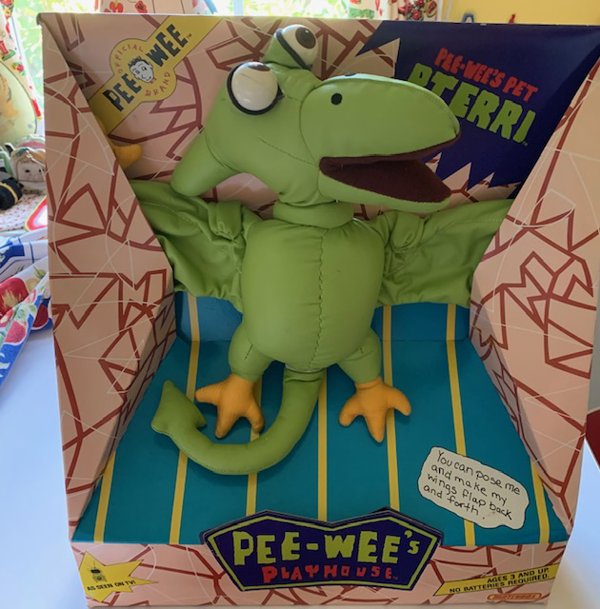 Vintage Pee Wee Herman Pterri The Pterodactyl Pee-Wee's Playhouse TV Collectibles