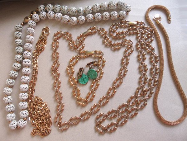 Vintage Jewelry Lot Avon  Monet Celebrity Signed Jewelry