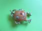 Anthropomorphic Happy Orange Google Eyes Pin Googley Googly Figural Vintage Costume Jewelry Fruit