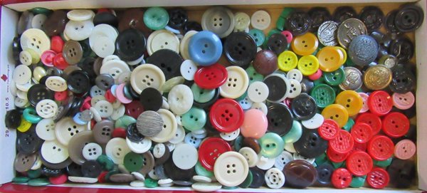 Vintage Button Lot Sewing Notions