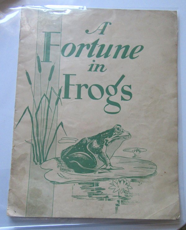  1930's A Fortune in Frogs Book Advertising Ephemera 