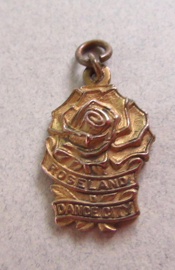 Vintage Roseland Dance City NY Pendant or Charm Rare Collectible