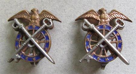 WWII US Army Quartermaster Earrings Military Collectibles