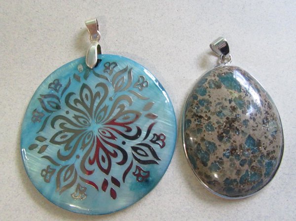 Stone Shell Pendants 18k Gold Filled Mother Of Pearl 