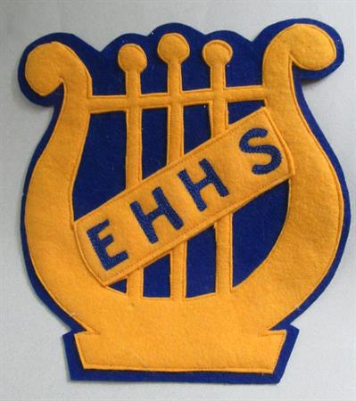 Vintage East Haven High School Connecticut Wool Band Emblem Patch School Collectibles