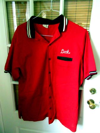 Men's Vintage Red King Louie Bowling Shirt 