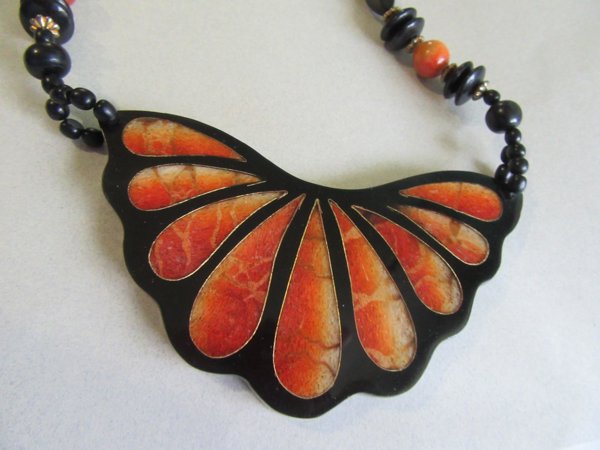 1980's Sponge Coral Necklace Vintage Jewelry