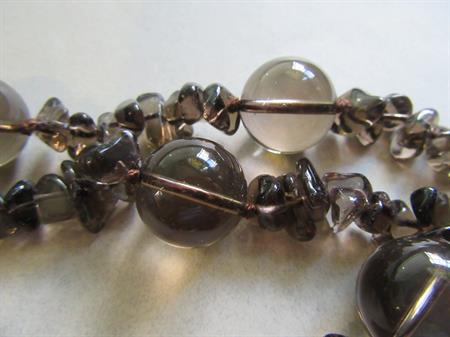 Smokey Quartz Round and Nugget Beads 36