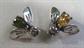 Sterling Silver Bee Pins Set Crystal or Gemstone ? 925 Fine Jewelry 6.4 Grams Figural Pin Save Our Bees!