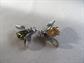 Sterling Silver Bee Pins Set Crystal or Gemstone ? 925 Fine Jewelry 6.4 Grams Figural Pin Save Our Bees!