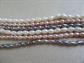 Genuine Freshwater Pearl Necklaces Trio Pink Grey White 