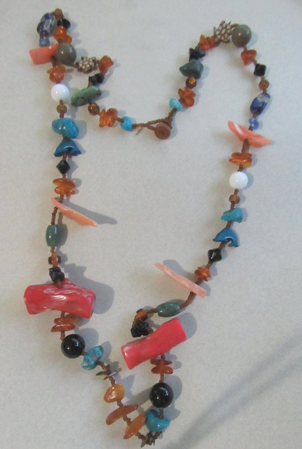 FetishArtisan  Necklace Genuine Coral Gemstones 